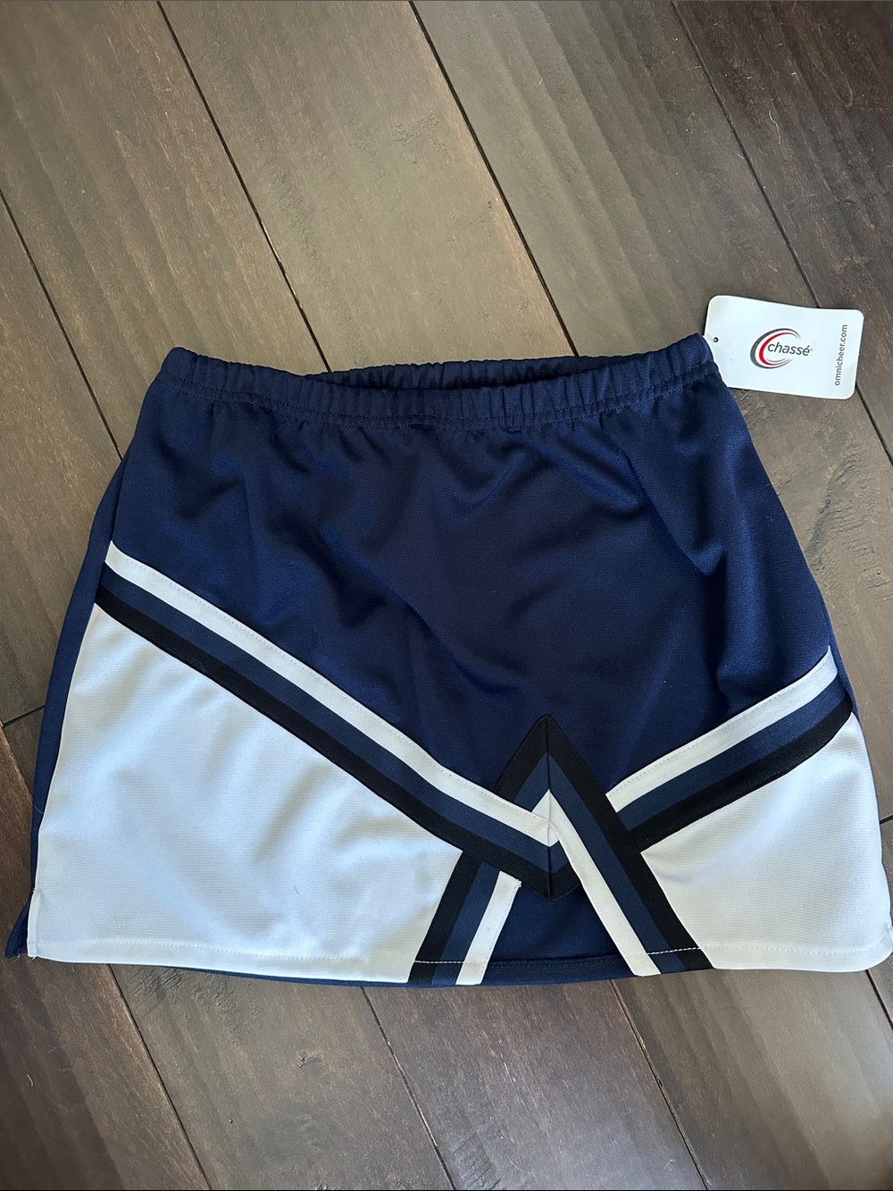 Chasse Navy & White Athletic/Cheer Skirt